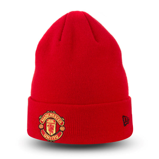 Manchester United FC Adults Red Cuff Knit Beanie