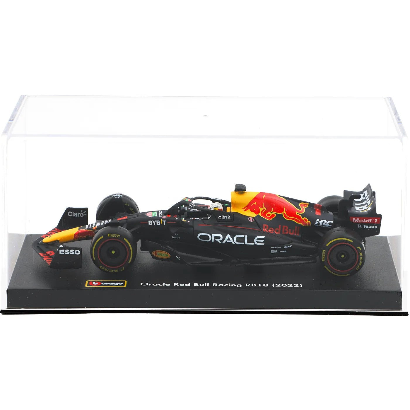 Bburago RB18#1 2022 Verstappen with helmet in window box 1/43 Scale