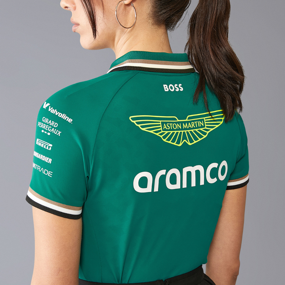 2024 Aston Martin F1 Team Women's Green Polo Shirt