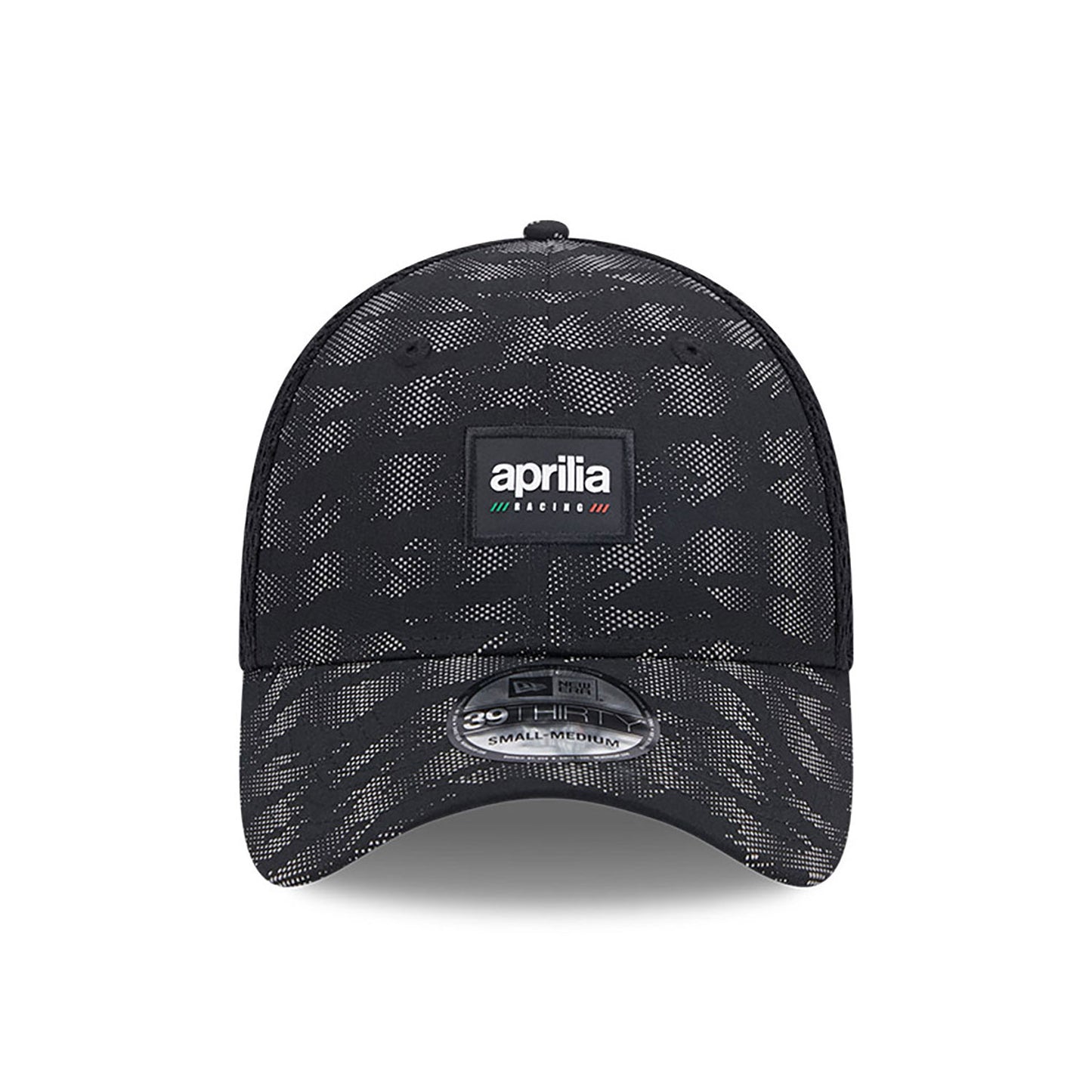 Aprilia All Over Print Black 39THIRTY Stretch Fit Cap