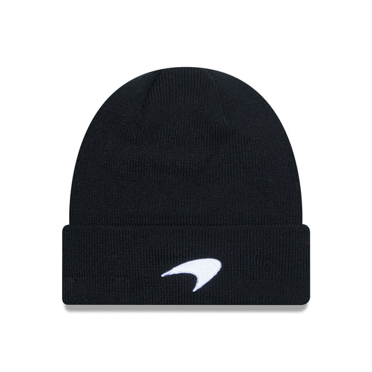 McLaren Racing Logo Black Cuff Knit Beanie