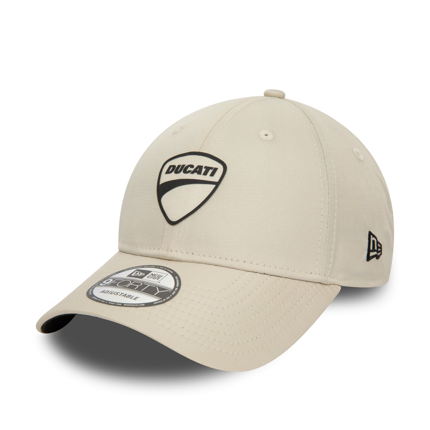Ducati Motor Logo Ripstop Stone 9FORTY Adjustable Cap