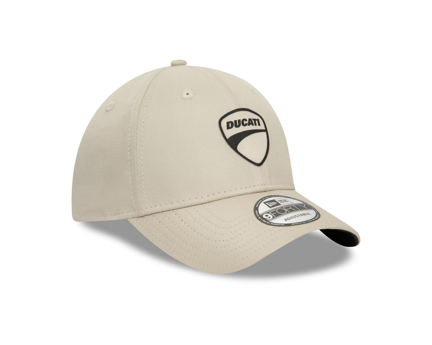 Ducati Motor Logo Ripstop Stone 9FORTY Adjustable Cap