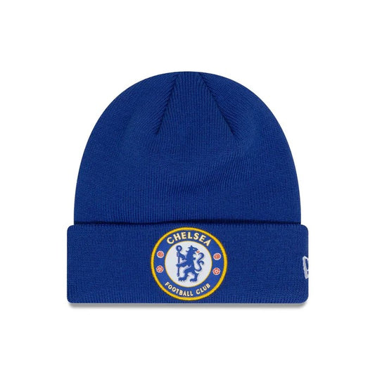 Chelsea FC Lion Crest Core Blue Cuff Knit Beanie - Unisex