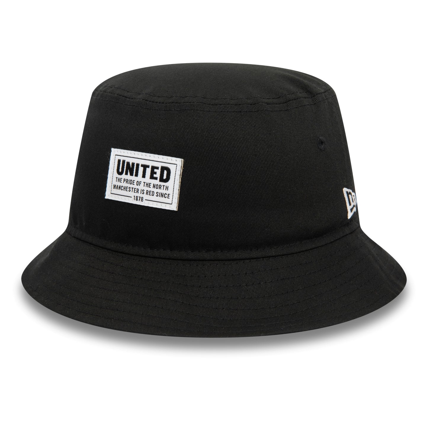Manchester United FC Stitch Patch Black Bucket Hat - Unisex