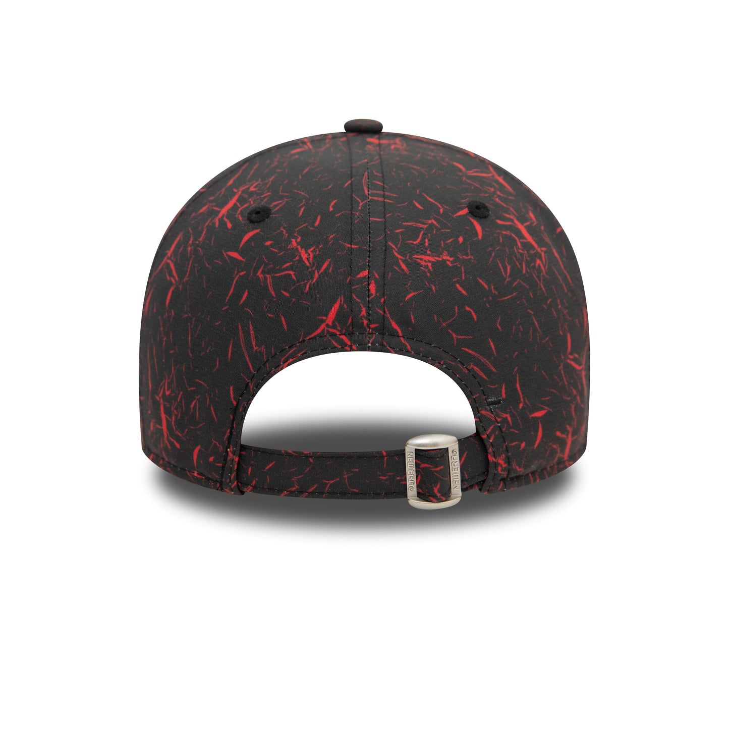 Manchester United FC 9FORTY Crinkle All Over Print Black & Scarlet Cap