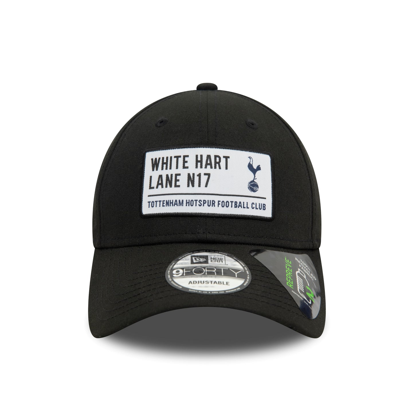 Tottenham Hotspur FC White Hart Lane Repreve Black 9FORTY Adjustable Cap