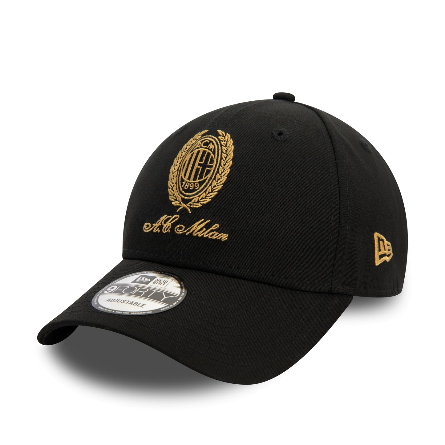 AC Milan Heritage Gold Black 9FORTY Adjustable Cap - Unisex