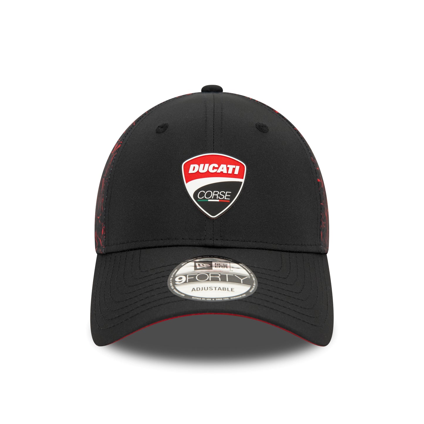 Ducati Motor Logo Crinkle All Over Print Black 9FORTY Cap