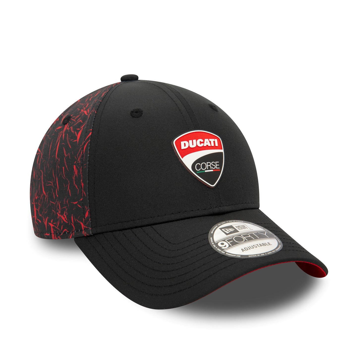 Ducati Motor Logo Crinkle All Over Print Black 9FORTY Cap