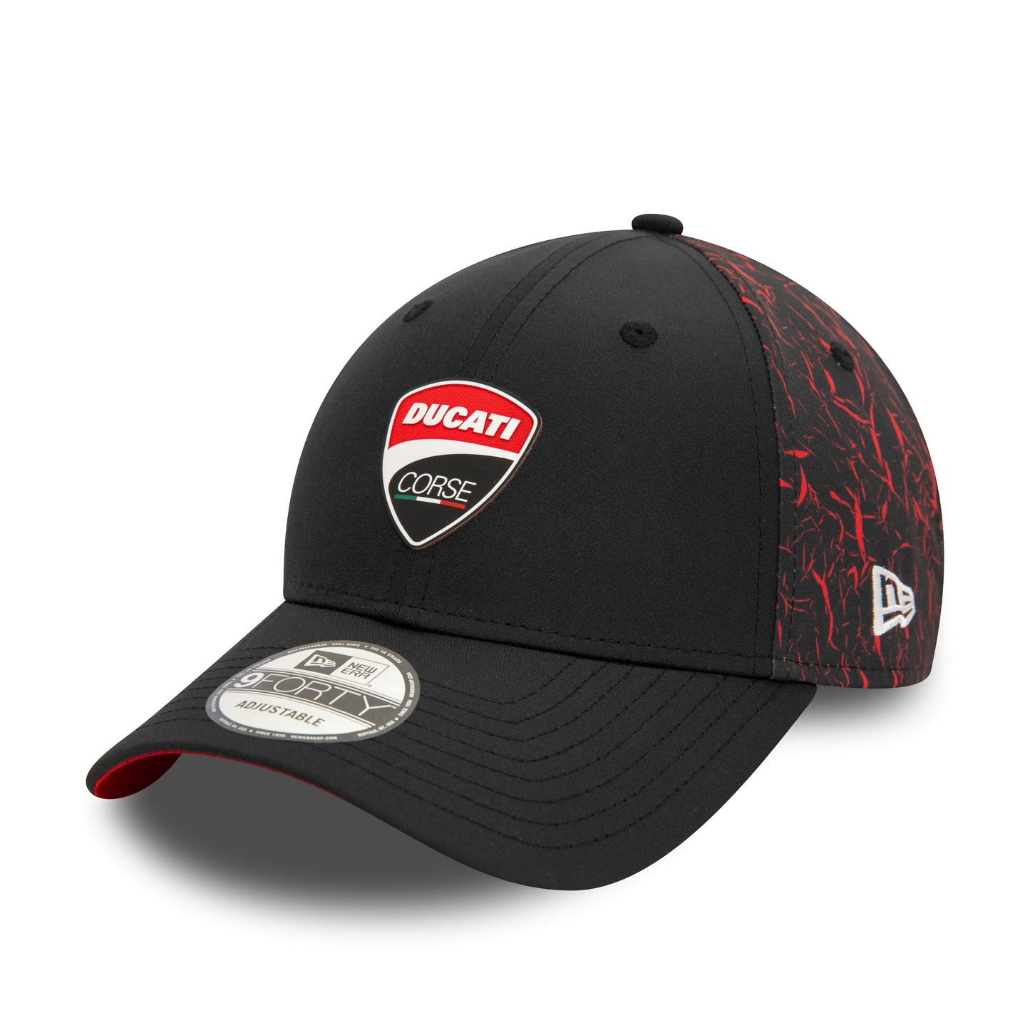Ducati Motor Logo Crinkle All Over Print Black 9FORTY Cap