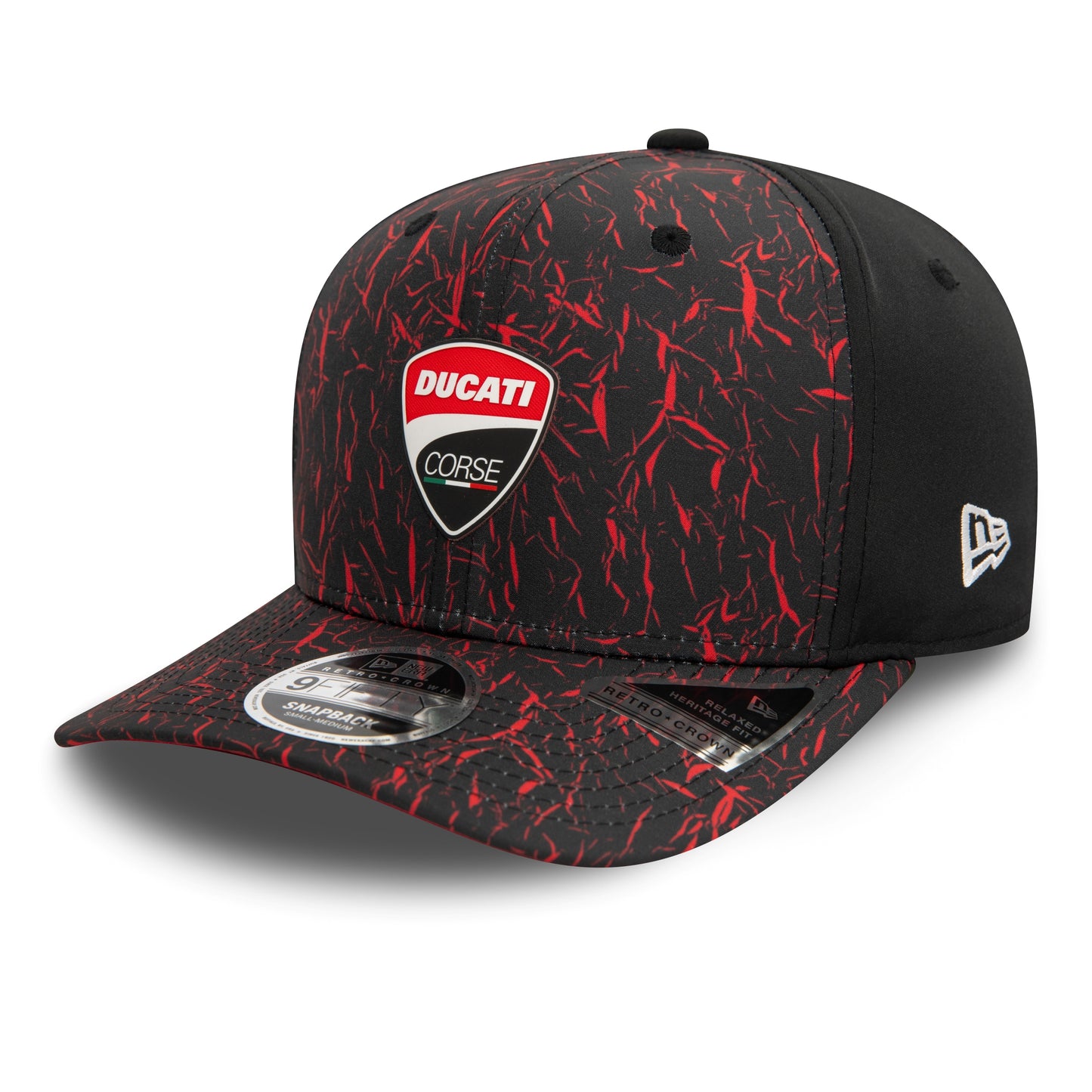 Ducati Motor Crinkle All Over Print Black 9FIFTY Original Fit Cap Unisex