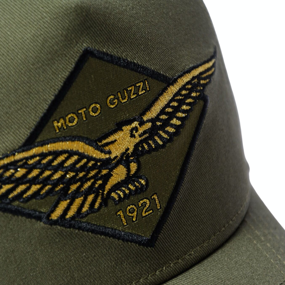 Moto Guzzi New Era Graphic Patch Khaki Baseball Cap - Unisex