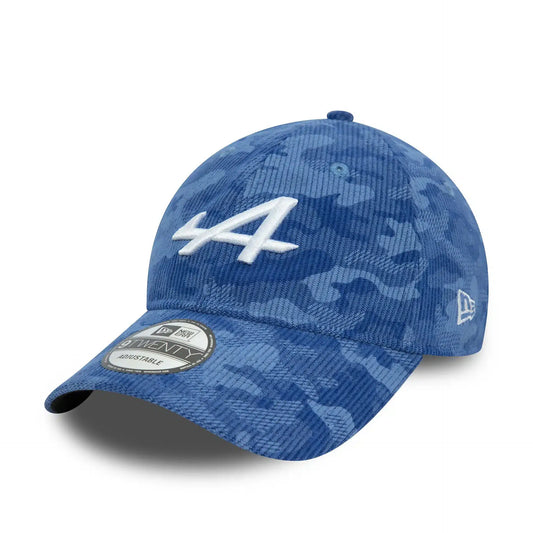 Alpine Racing F1 9TWENTY Camo Cord  Blue Cap