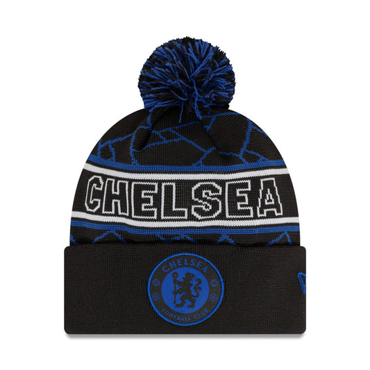 Chelsea FC Sport Beanie Adults - Black/Blue