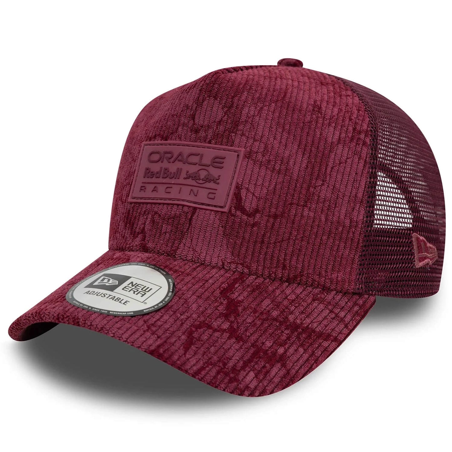 Red Bull Racing F1 Cord 9Forty Trucker Cap Adults - Crushed Red