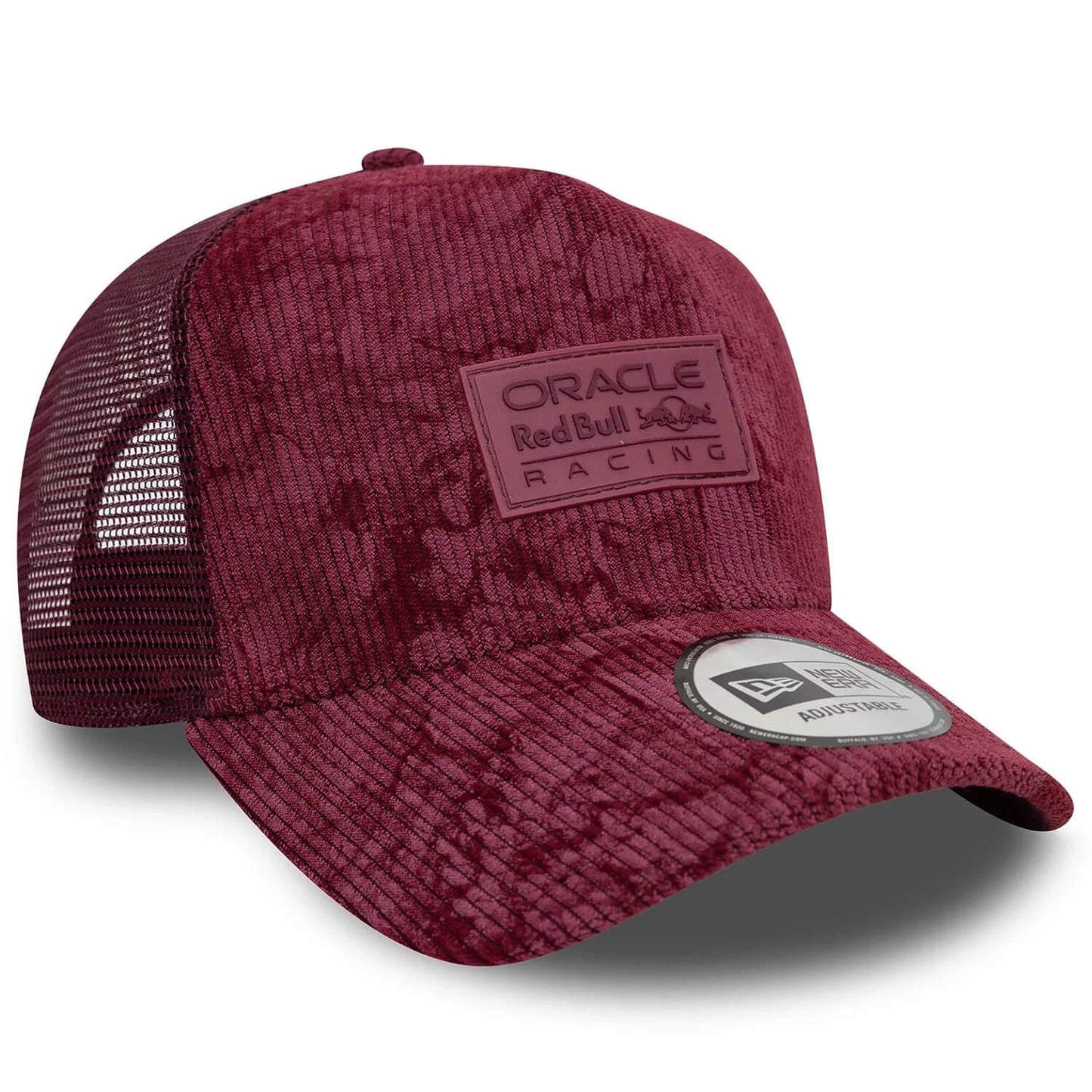 Red Bull Racing F1 Cord 9Forty Trucker Cap Adults - Crushed Red