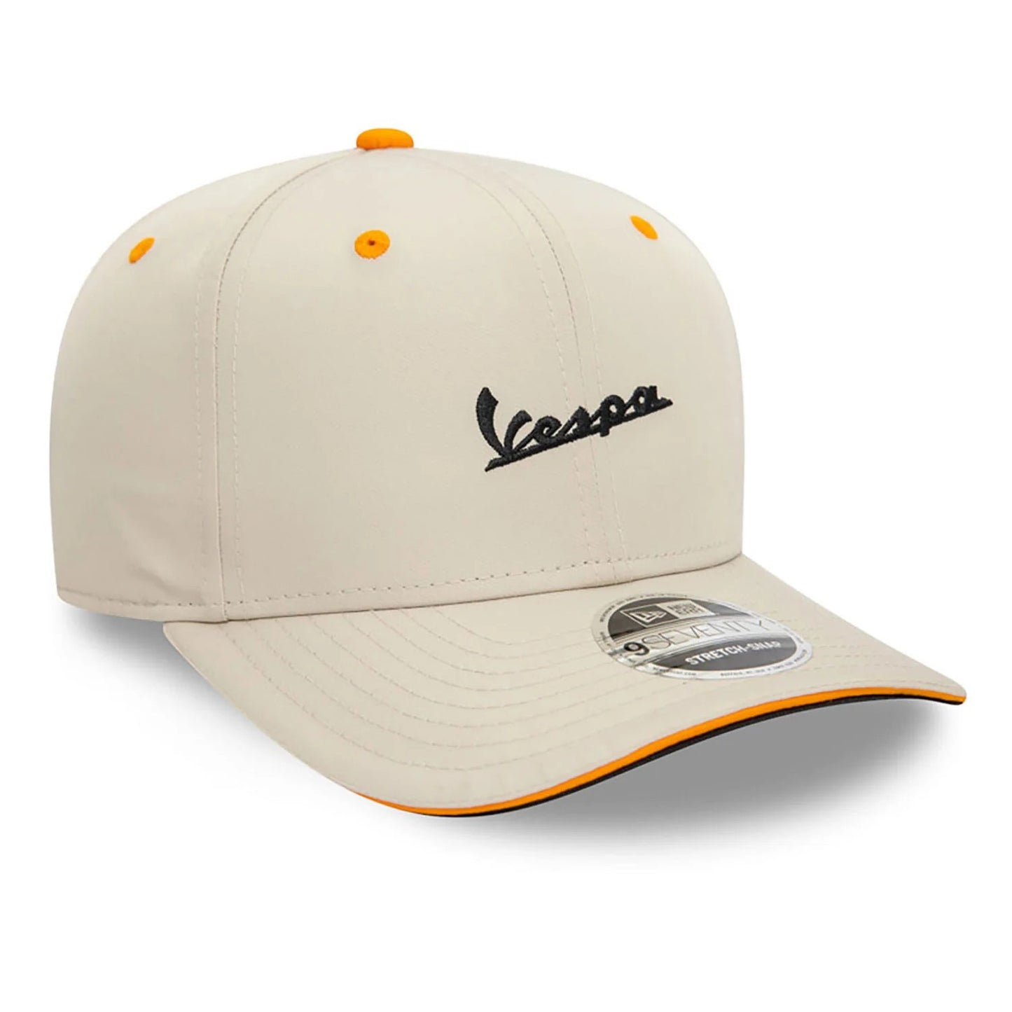 Vespa Core 9SEVENTY Cap - Stone and Orange - Unisex