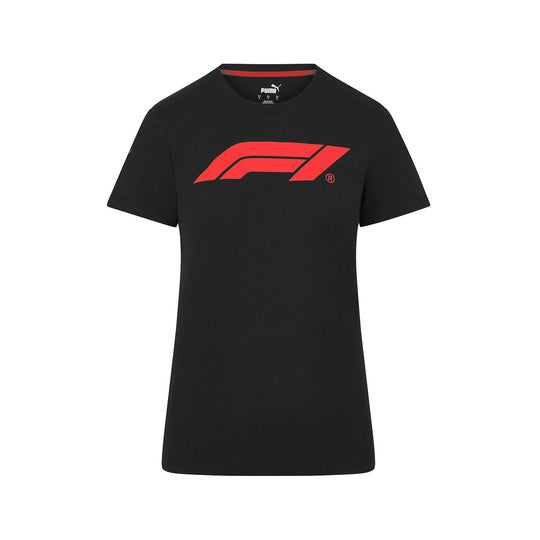 2025 Formula 1 Women's Black T-Shirt with Logo
