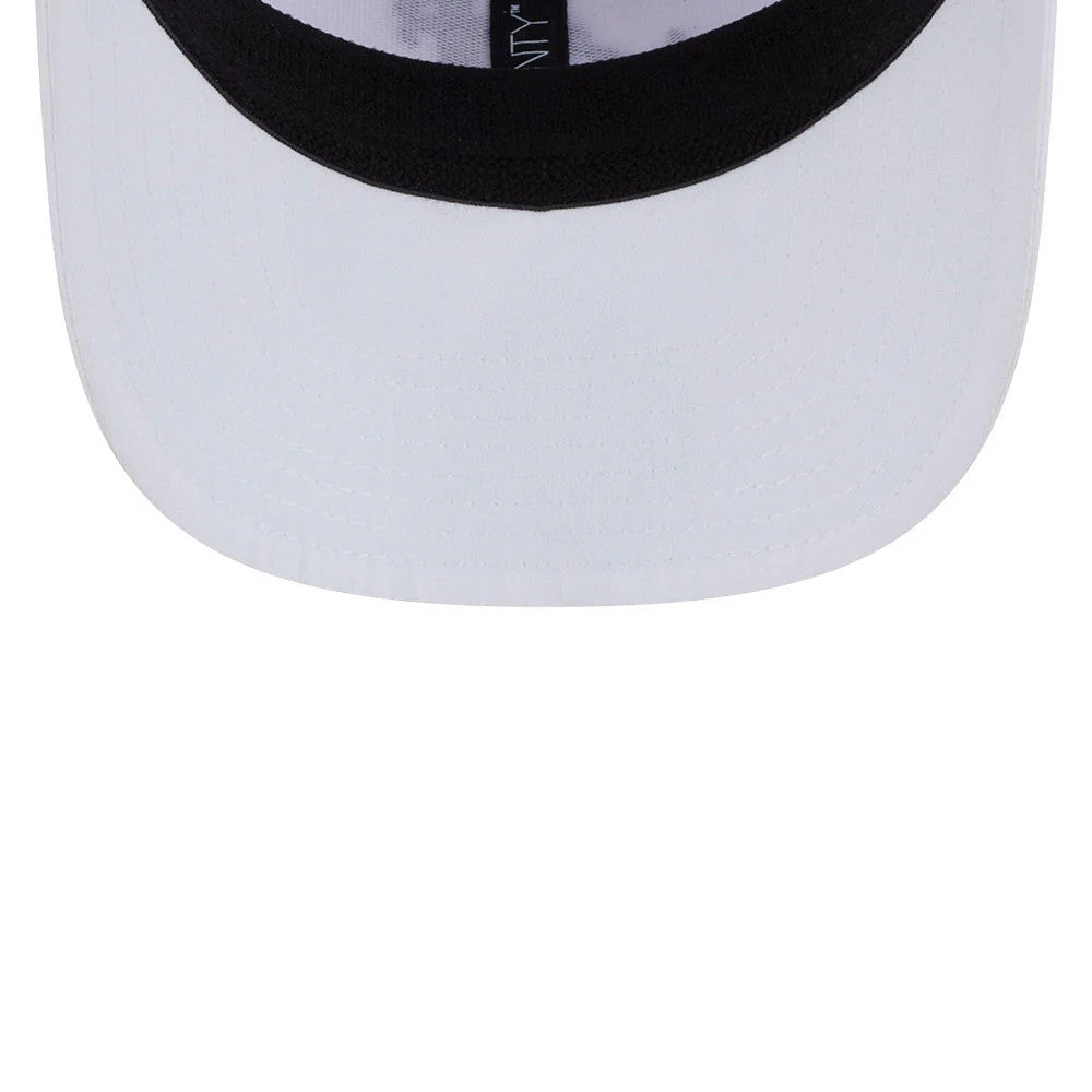 4Aces LIV Golf 2025 White 9SEVENTY Stretch Snap Adjustable Cap