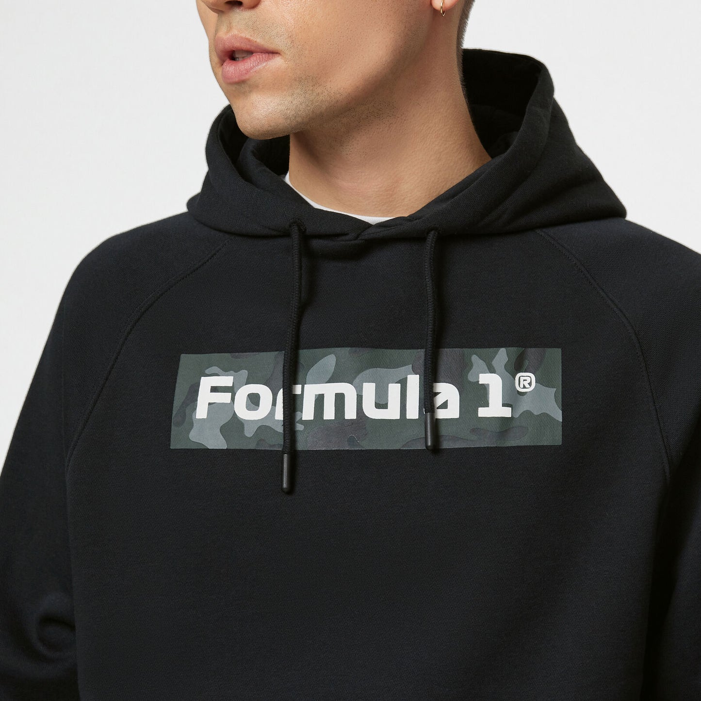 Formula 1 Camo Hoodie Mens - Black