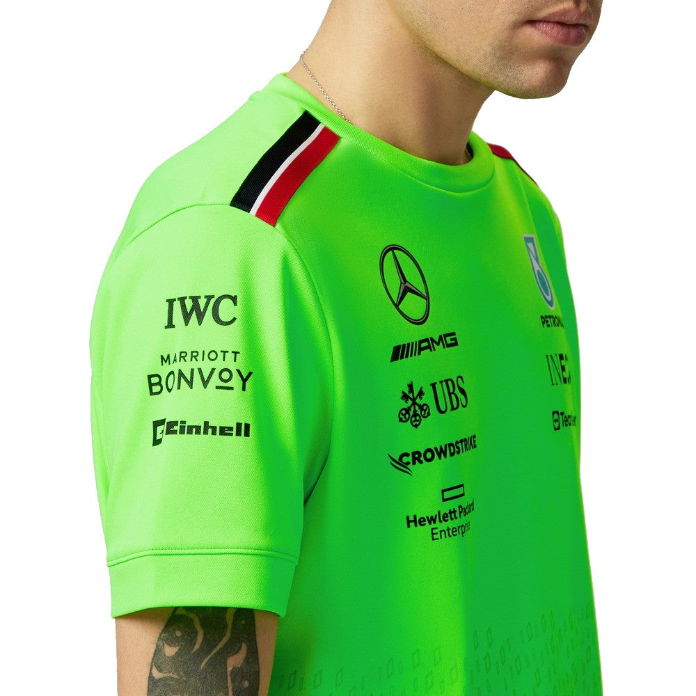Mercedes-AMG Petronas F1 2023 Mens Team Set Up T-Shirt - Green