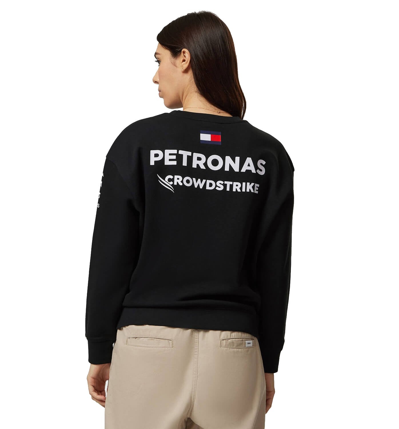 Mercedes-AMG Petronas F1 2023 Team Crew Sweatshirt Womens - Black