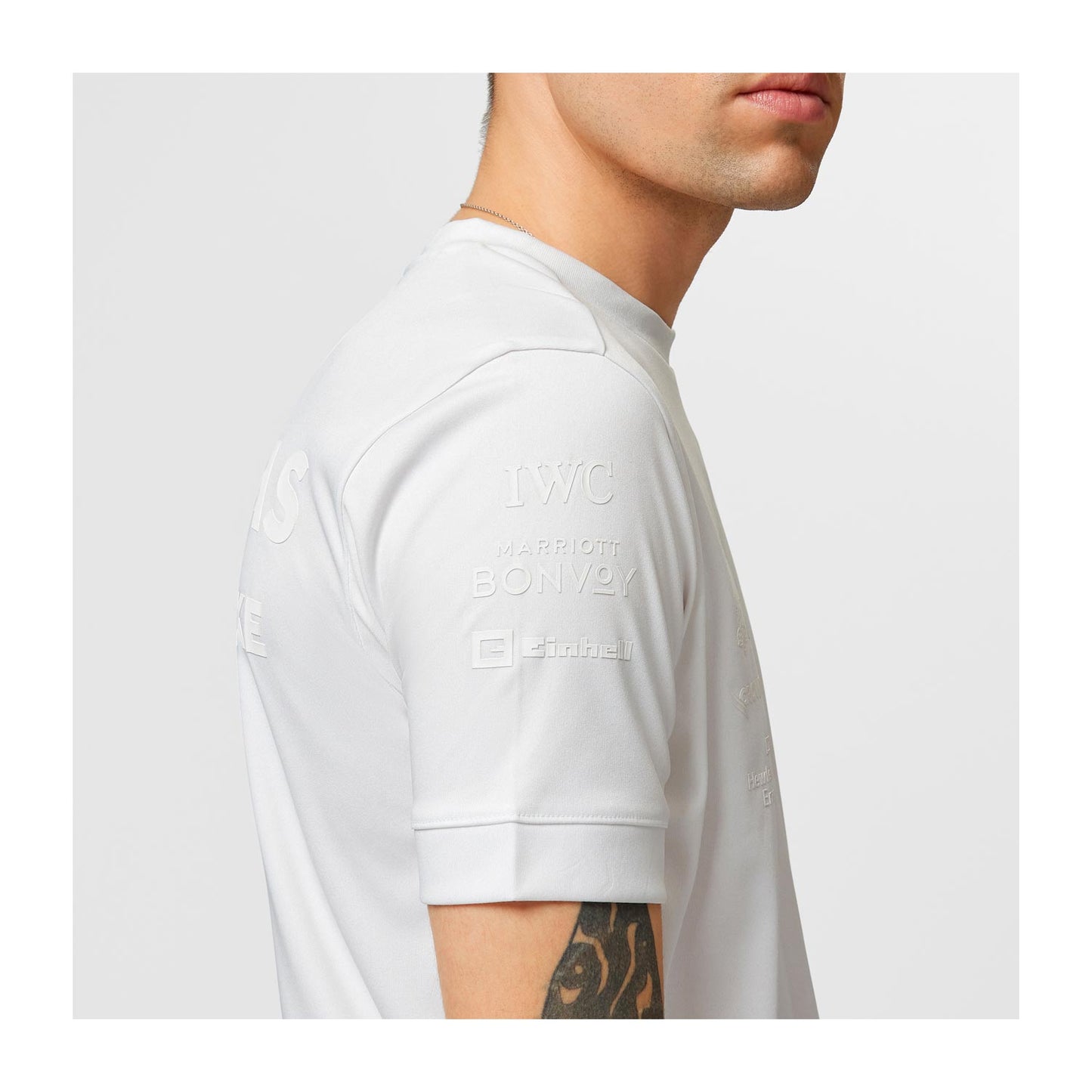Mercedes-AMG Petronas F1 2023 Team Stealth Tee Mens - White