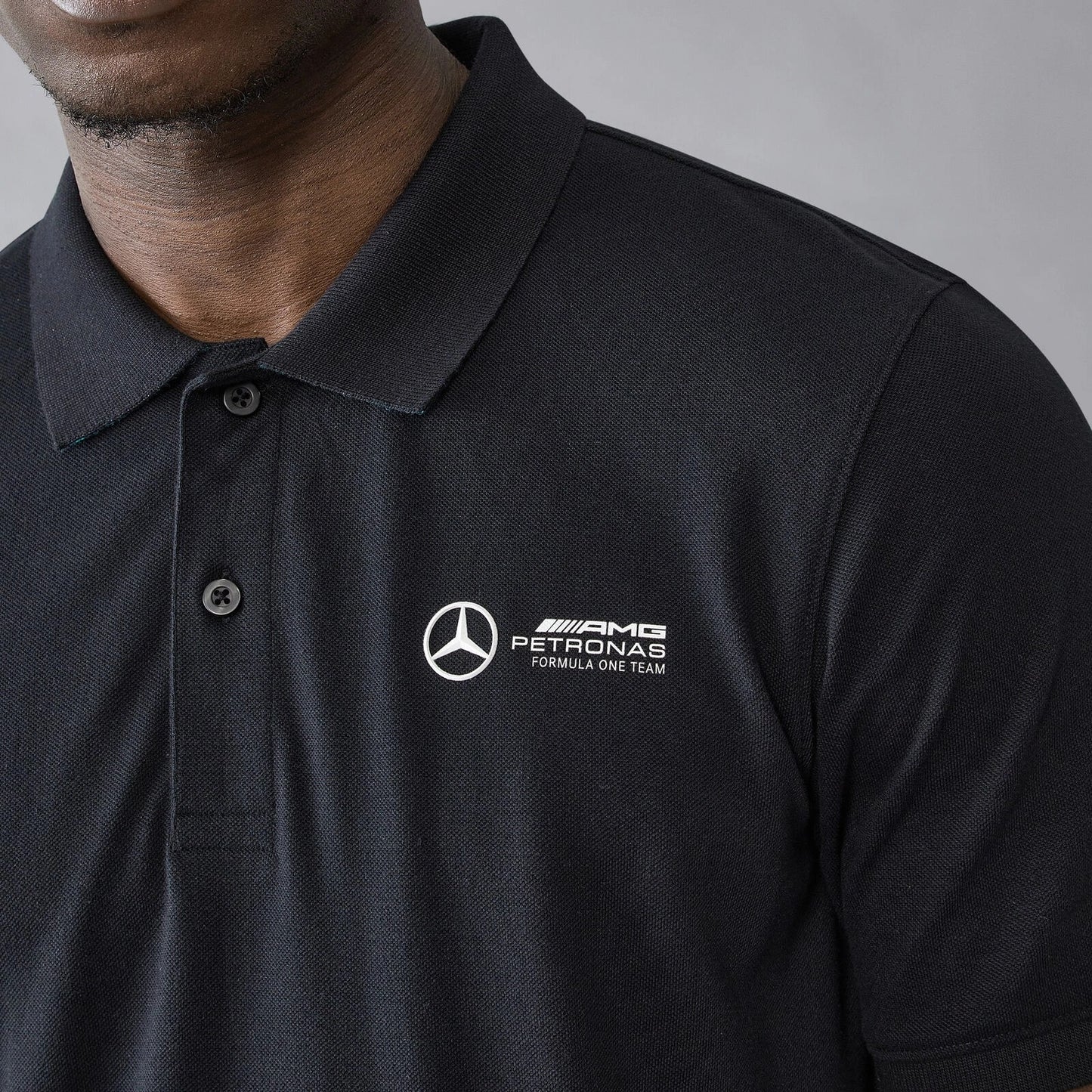 Mercedes-AMG Petronas F1 Team Men's Polo Shirt - Black