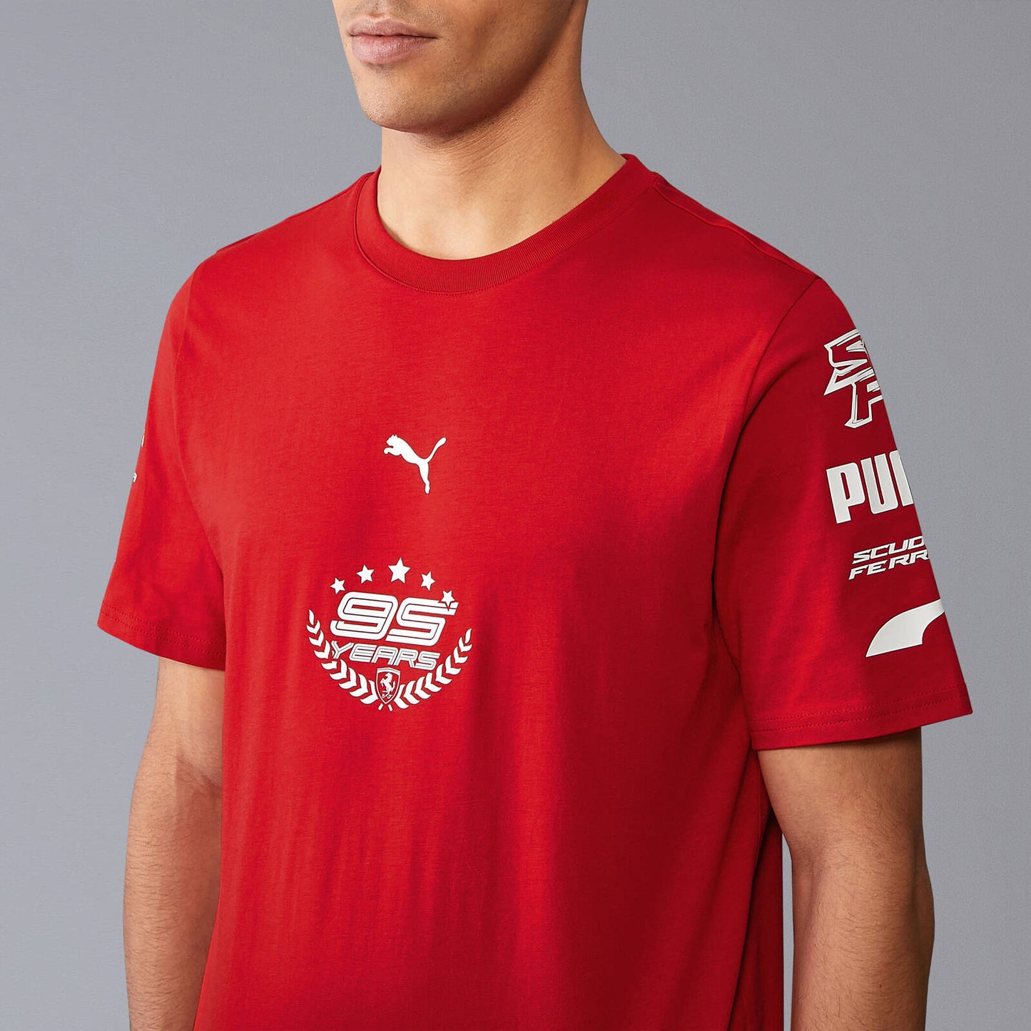 Scuderia Ferrari F1 Celebrating 95th Years T-Shirt - Red