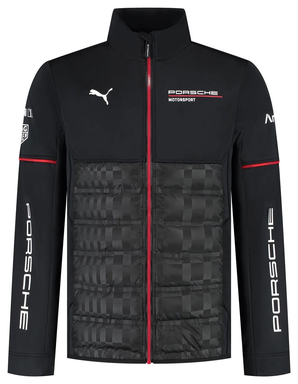 2025 Porsche Motorsport Men's Team Hybrid Jacket Black