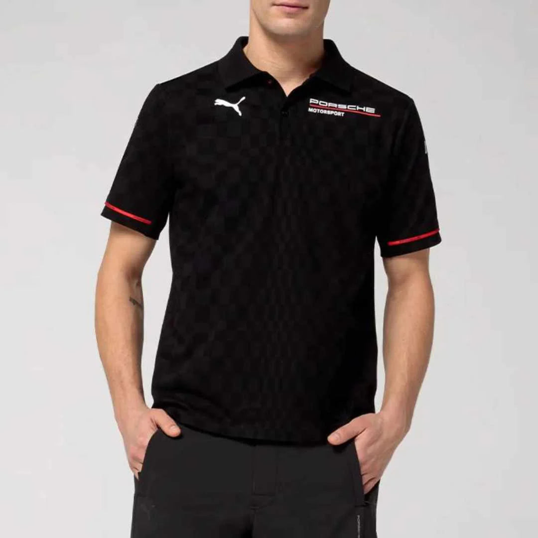Porsche Motorsport Team 2025 Polo Mens - Black