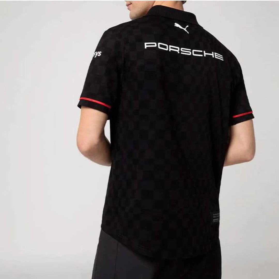 Porsche Motorsport Team 2025 Polo Mens - Black