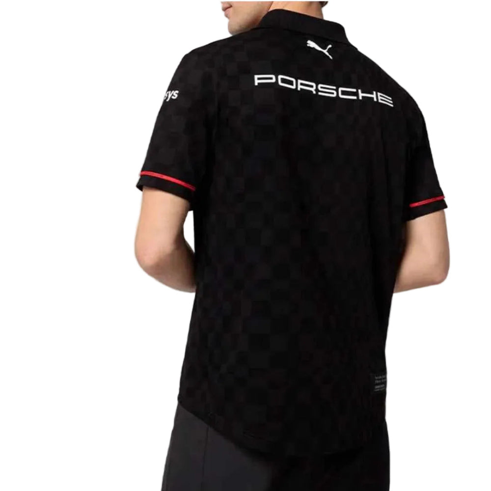 Porsche Motorsport Team 2025 Polo Mens - Black