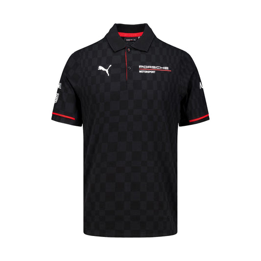 Porsche Motorsport Team 2025 Polo Mens - Black