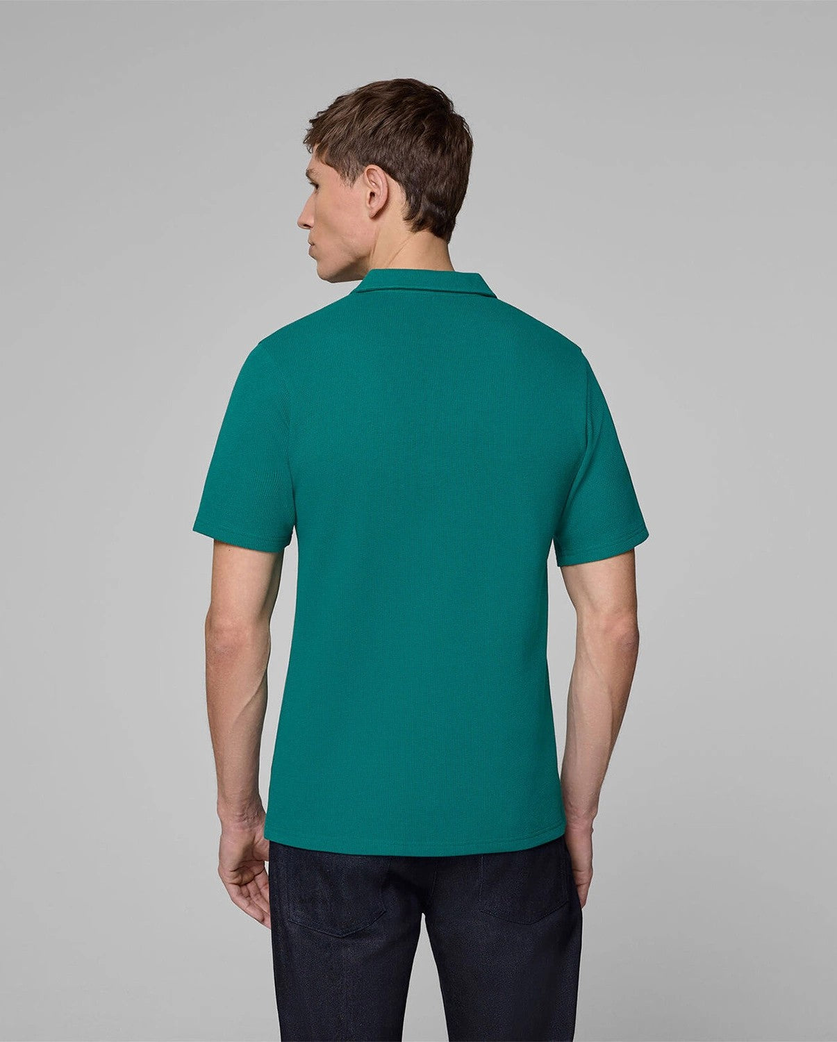 Aston Martin F1 Men's Tech Waffle Polo Shirt - Green