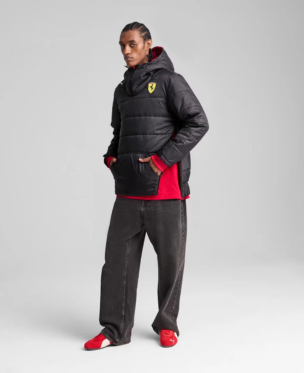 Scuderia Ferrari F1 Men's 2025 Team Reversible Jacket - Dark Cherry