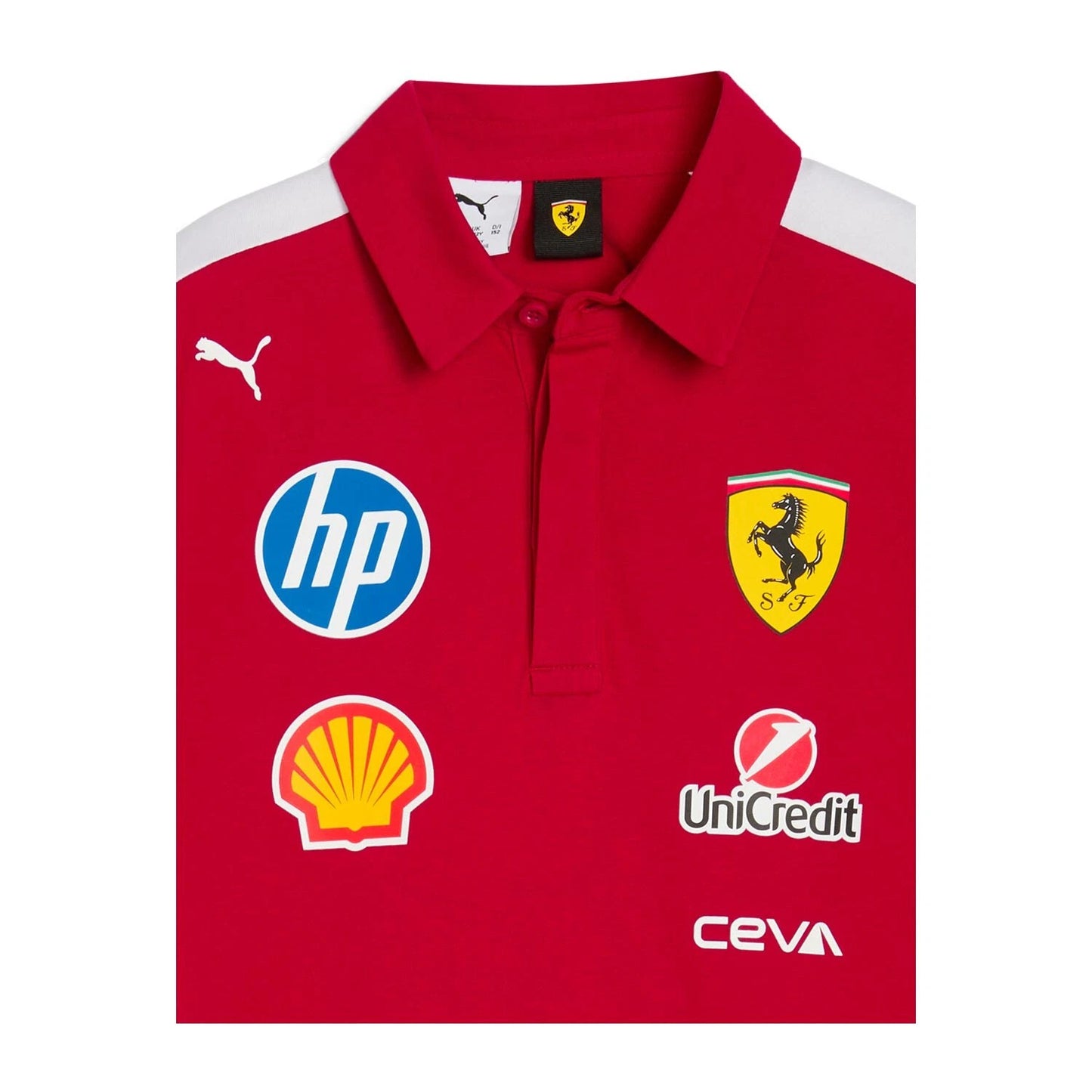 Scuderia Ferrari F1 Men's 2025 Team Polo Shirt - Dark Cherry