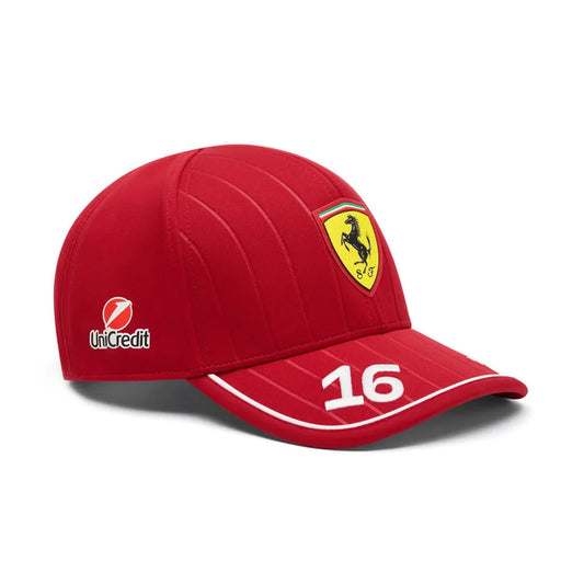 Scuderia Ferrari F1 Team 2025 Charles Leclerc Kids Baseball Cap