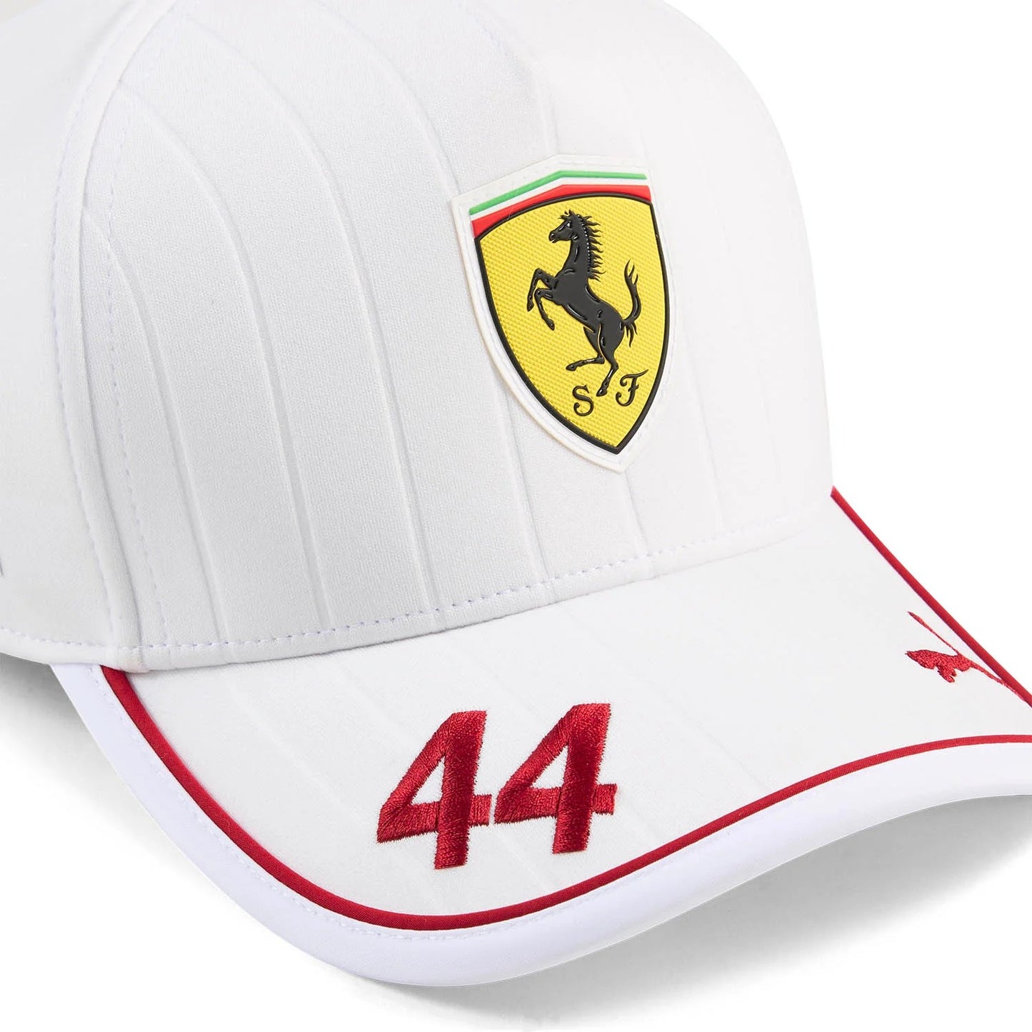 Scuderia Ferrari 2025 Lewis Hamilton Adults Driver Cap - White