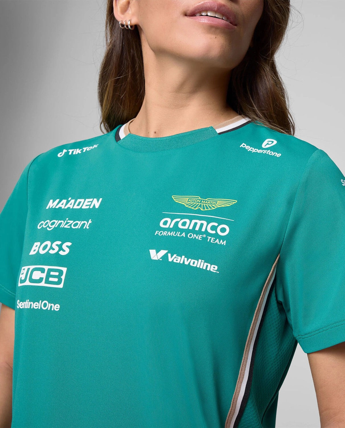 Aston Martin F1 Women's 2025 Team T-Shirt - Green