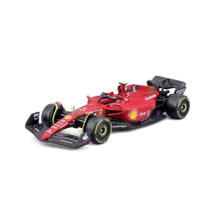 Bburago F1 2022 Ferrari F1-75 Sainz 1/43 Scale