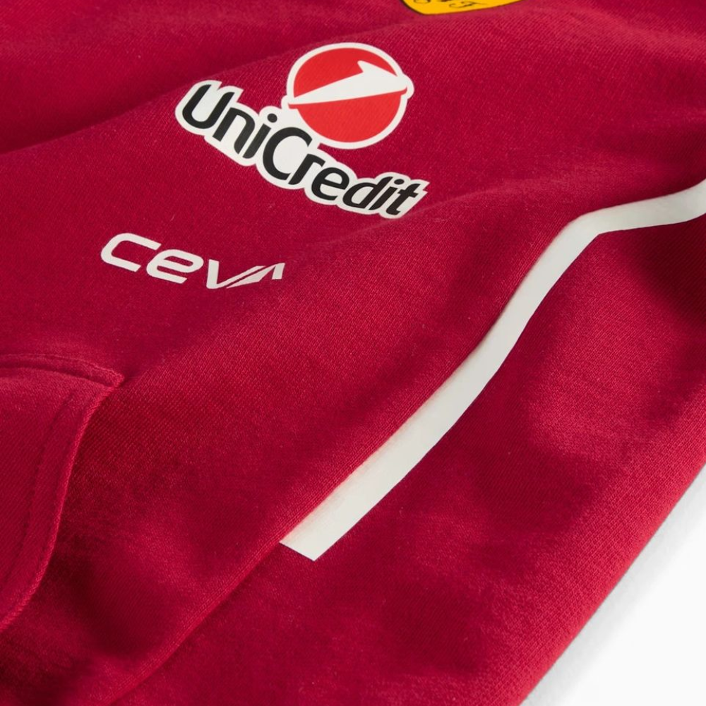 Scuderia Ferrari F1 Kids 2025 Team Hoodie - Dark Cherry