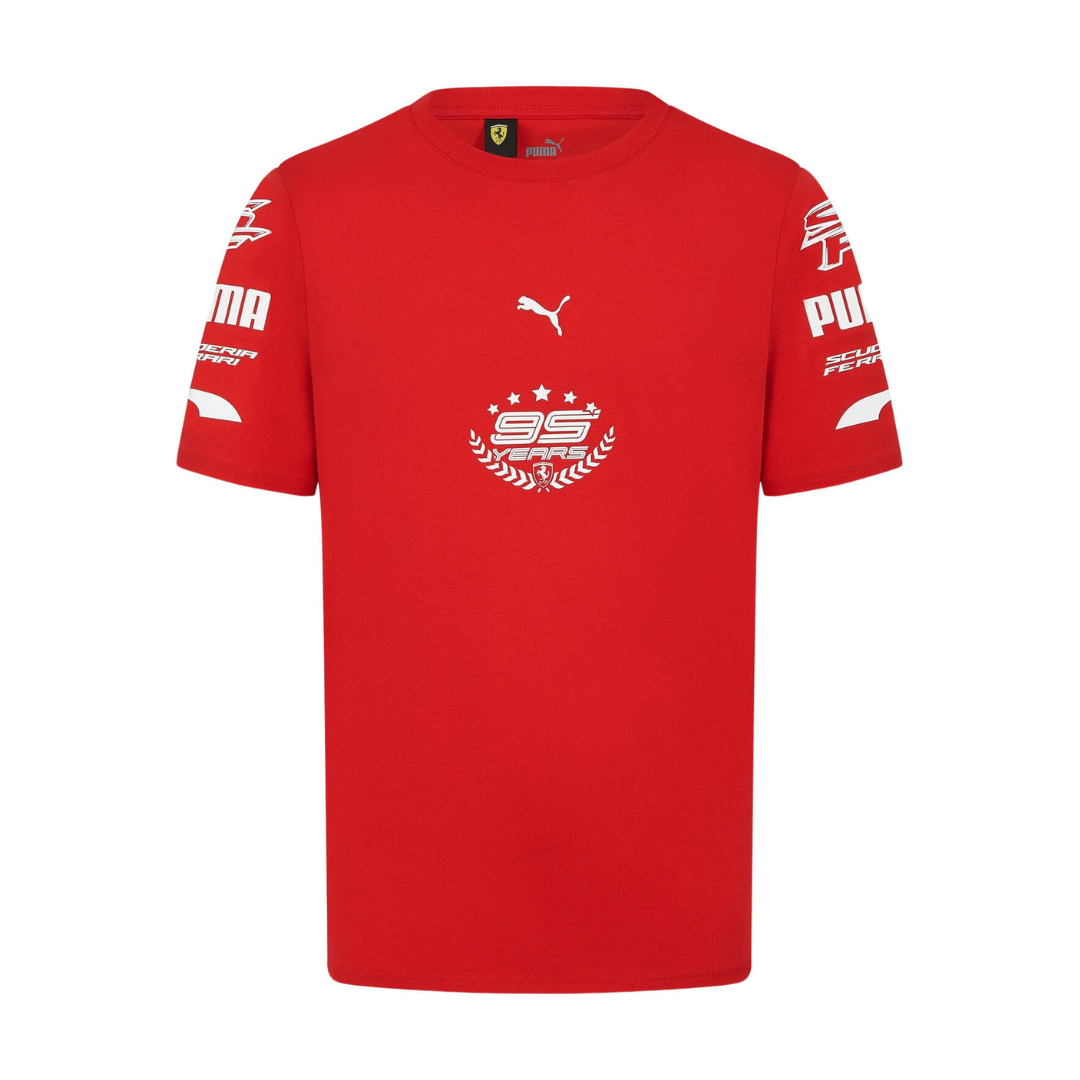 Scuderia Ferrari F1 Celebrating 95th Years T Shirt Red Xcelerate Sport