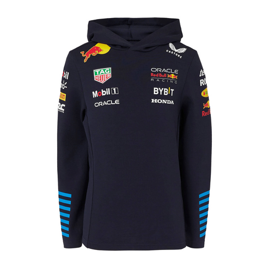 Red Bull Racing F1 Kid's 2024 Team Pullover Hoodie - Navy