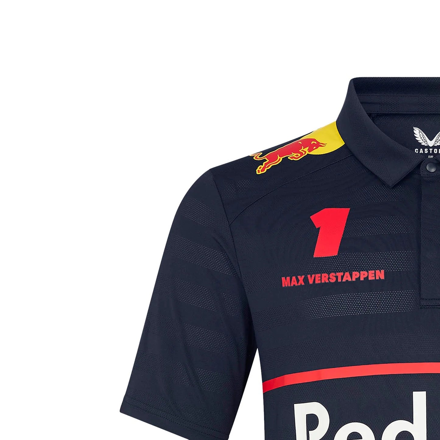 Oracle Red Bull Racing Mens Teamline Polo Shirt Max Verstappen - Night Sky