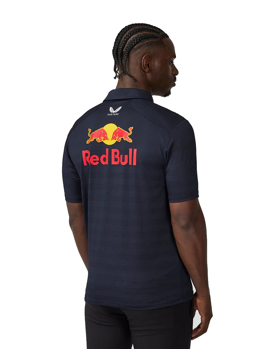 Oracle Red Bull Racing Mens Teamline Polo Shirt Max Verstappen - Night Sky