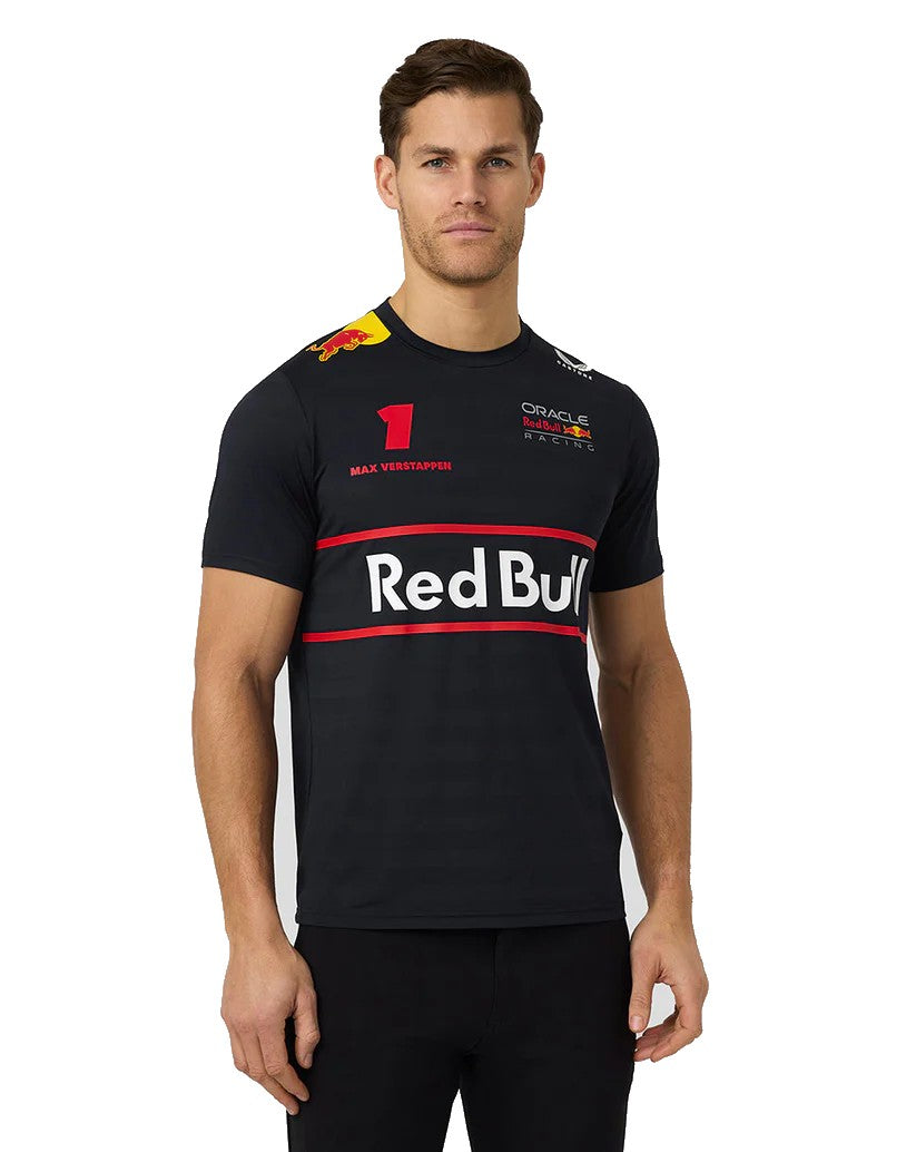 Red Bull Racing F1 Men's 2025 Max Verstappen Team T-Shirt - Navy
