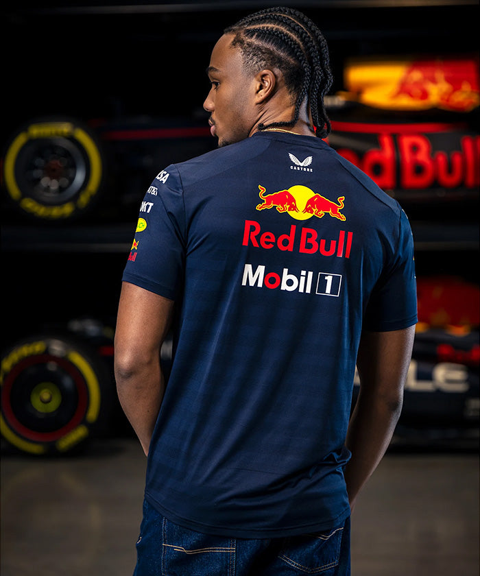 Red Bull Racing F1 Men's 2025 Team Setup T-Shirt- Navy