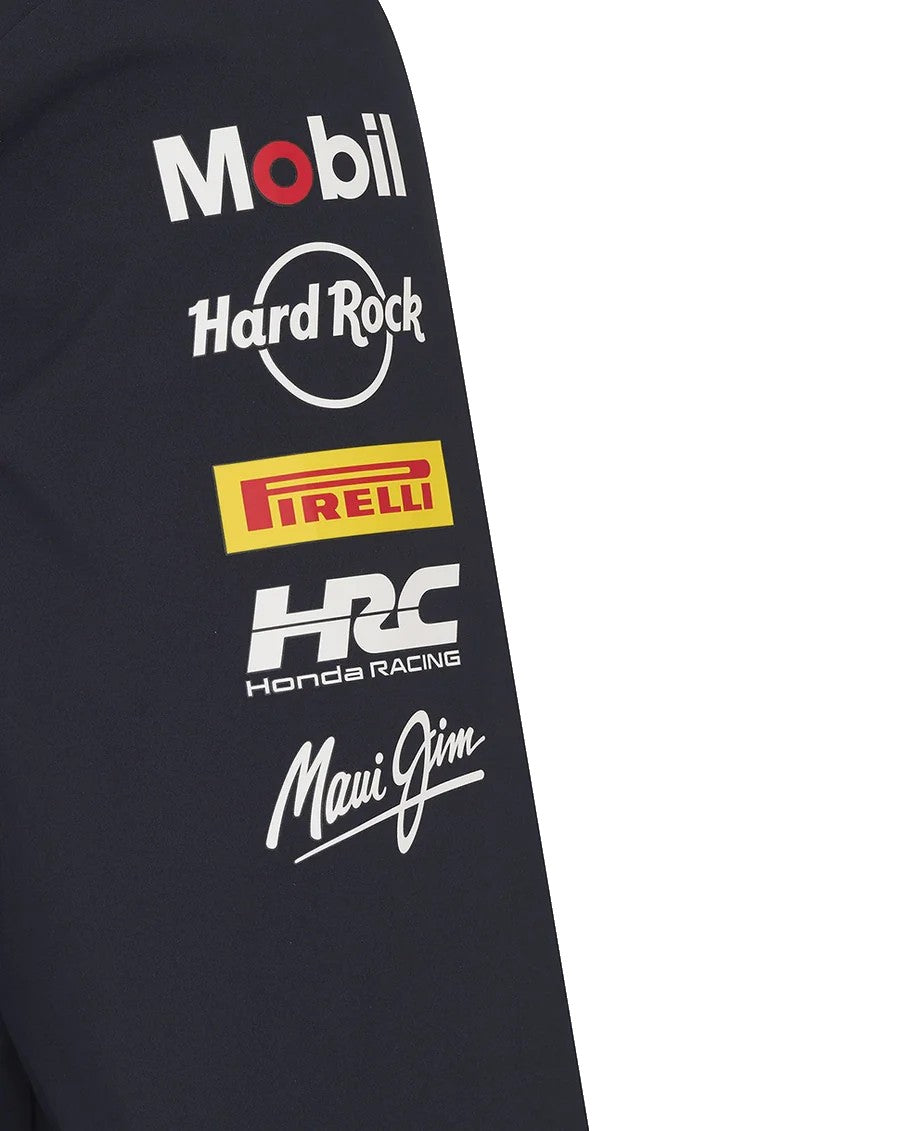 Red Bull Racing F1 2025 Unisex Team Rain Jacket - Navy